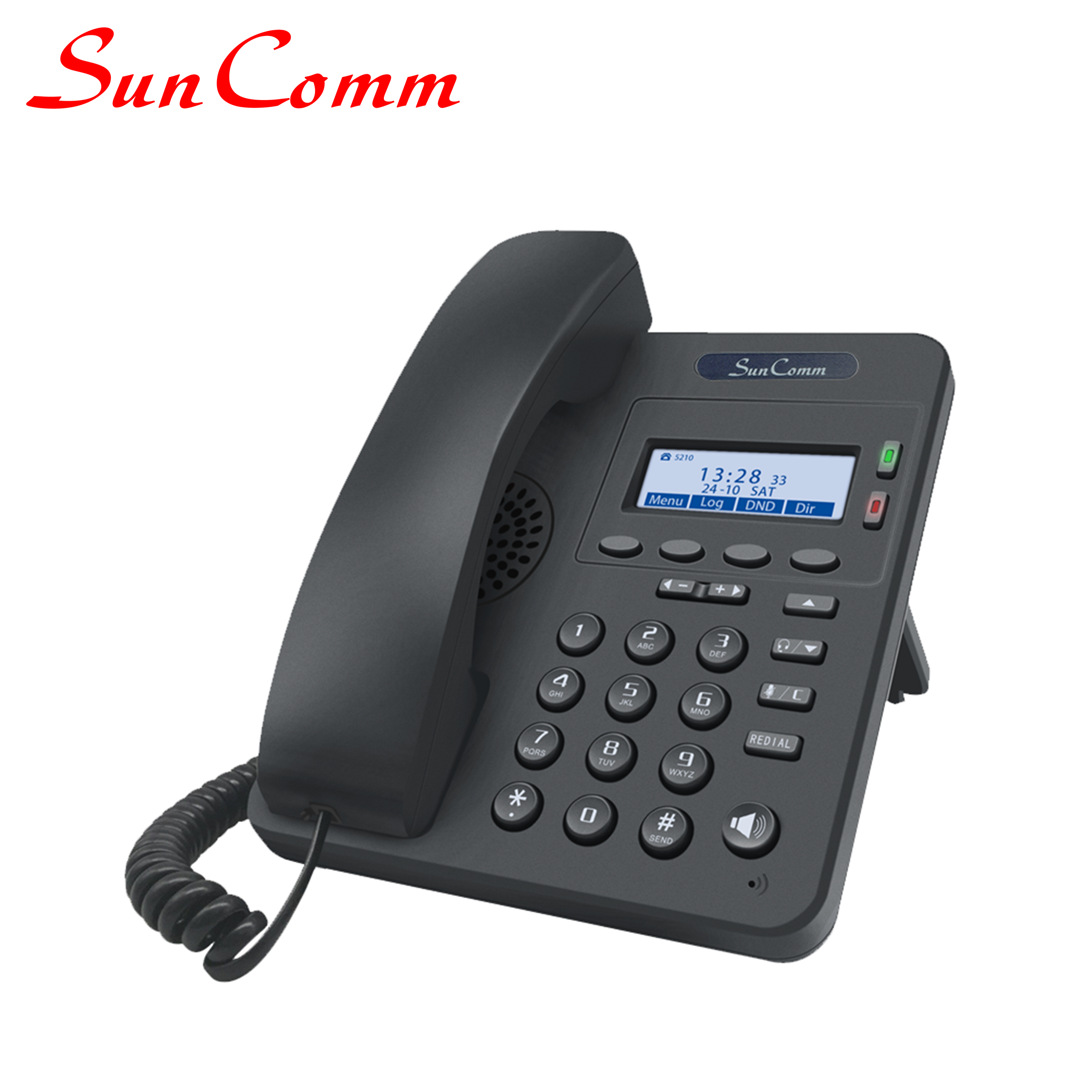 SunComm Basic IP Phone, 2 Line 2 SIP, Entry-level VoIP Phone, Office IP Phone